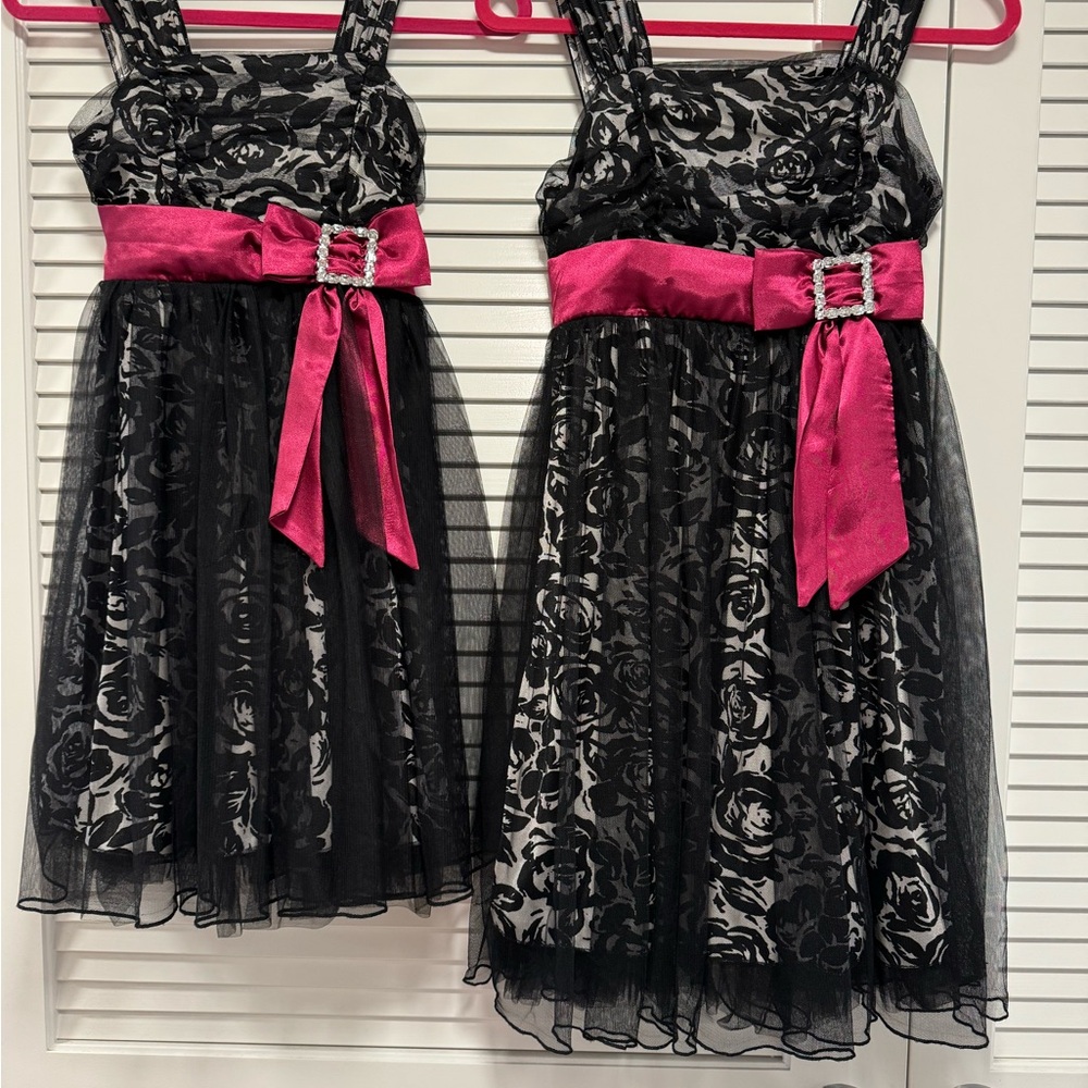 Candie's Elegant Black and Pink Kids Dress